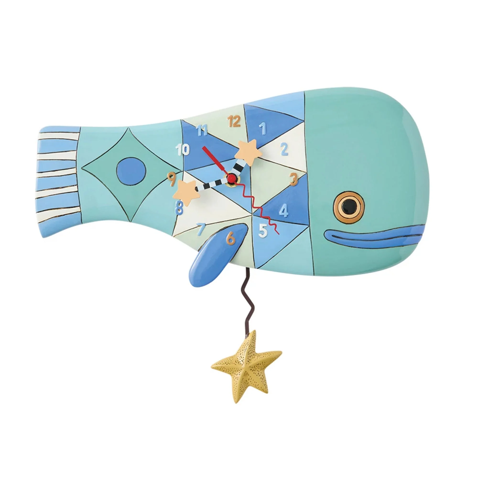 Patch Whale Clock by Allen Designs