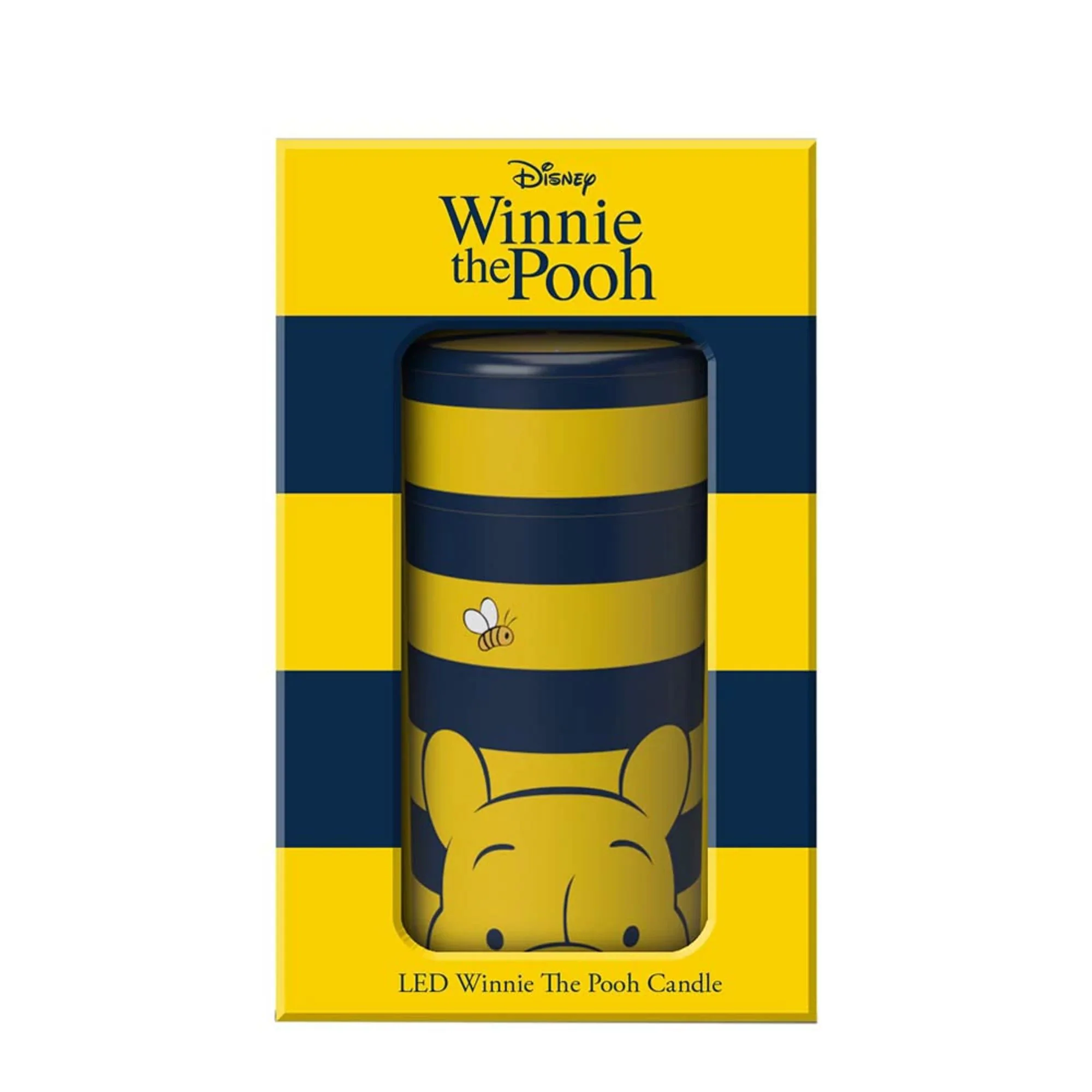 Pooh Black & Yellow Stripe LED Candle - Image 3