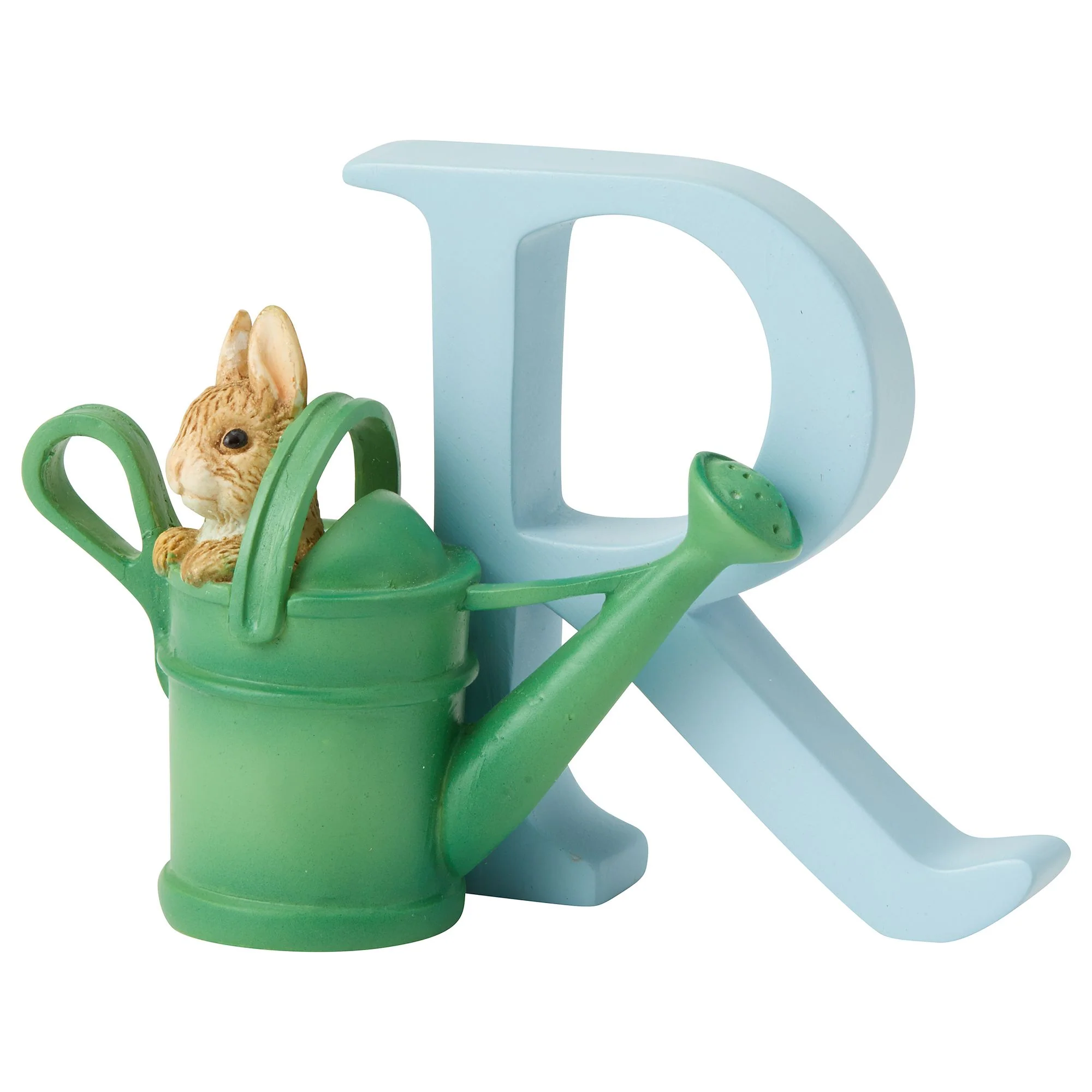 R - Peter Rabbit Watering Can Decorative Alphabet Letter