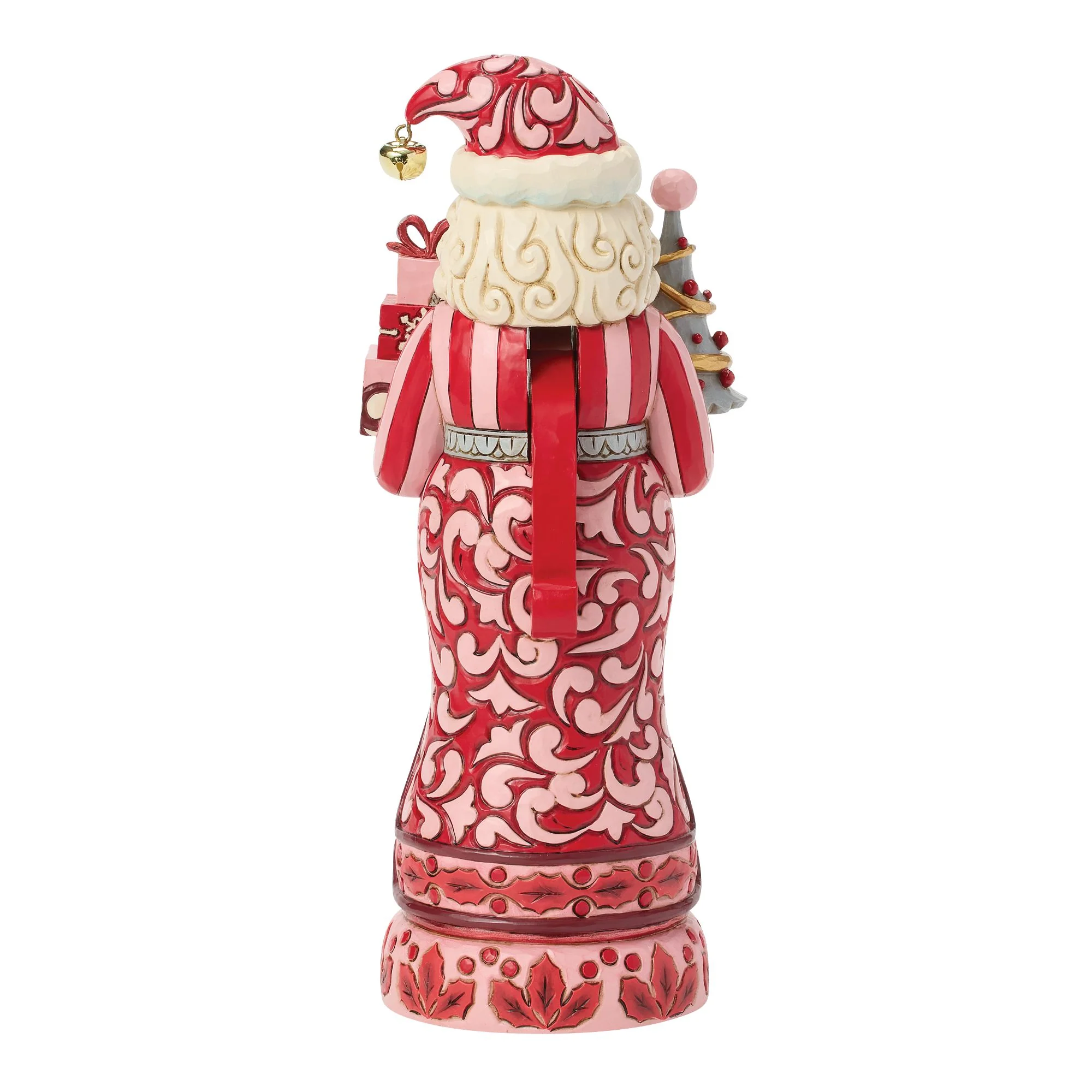 Red & Pink Nutcracker with Tree Figurine - Image 4