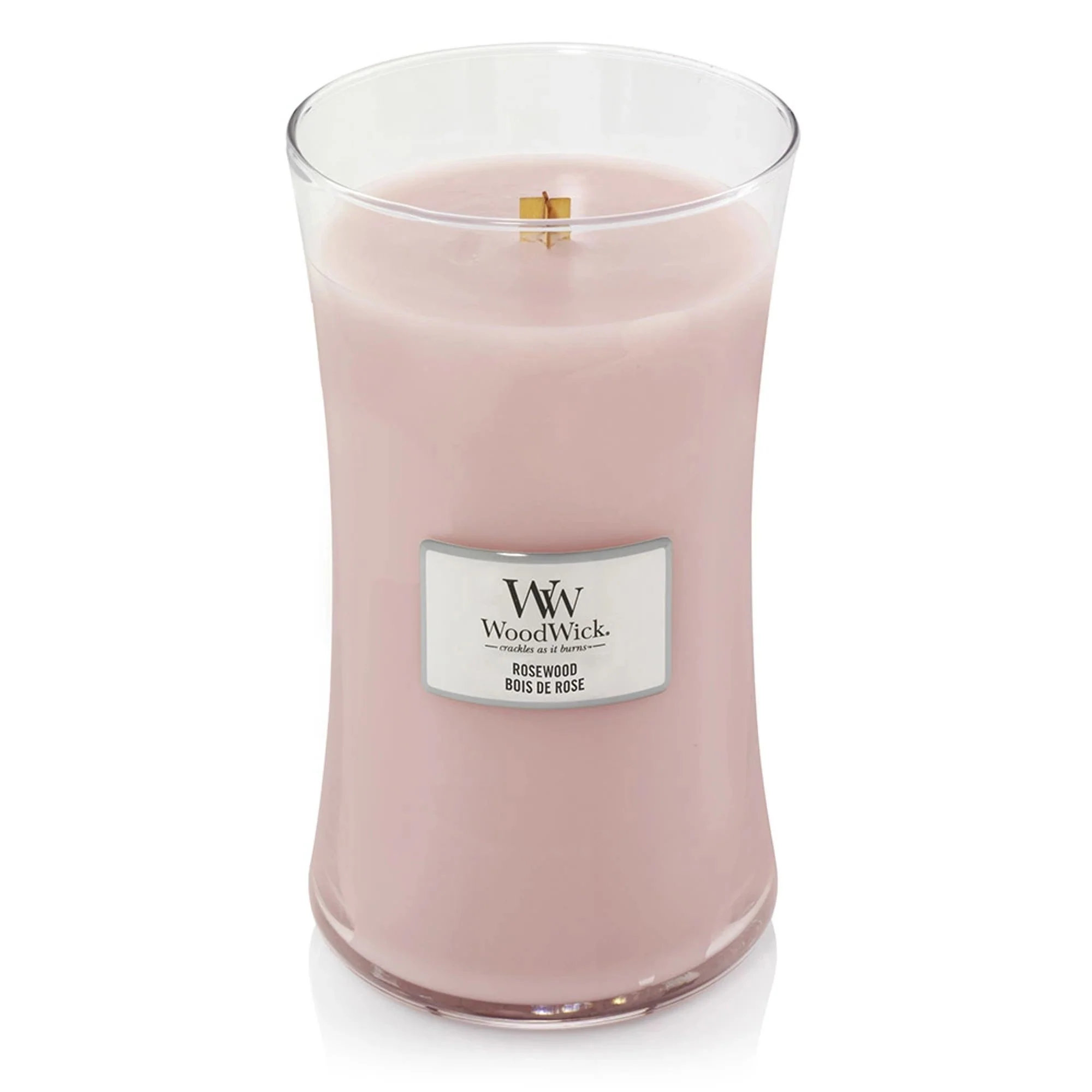 Rosewood Large Hourglass Wood Wick Candle