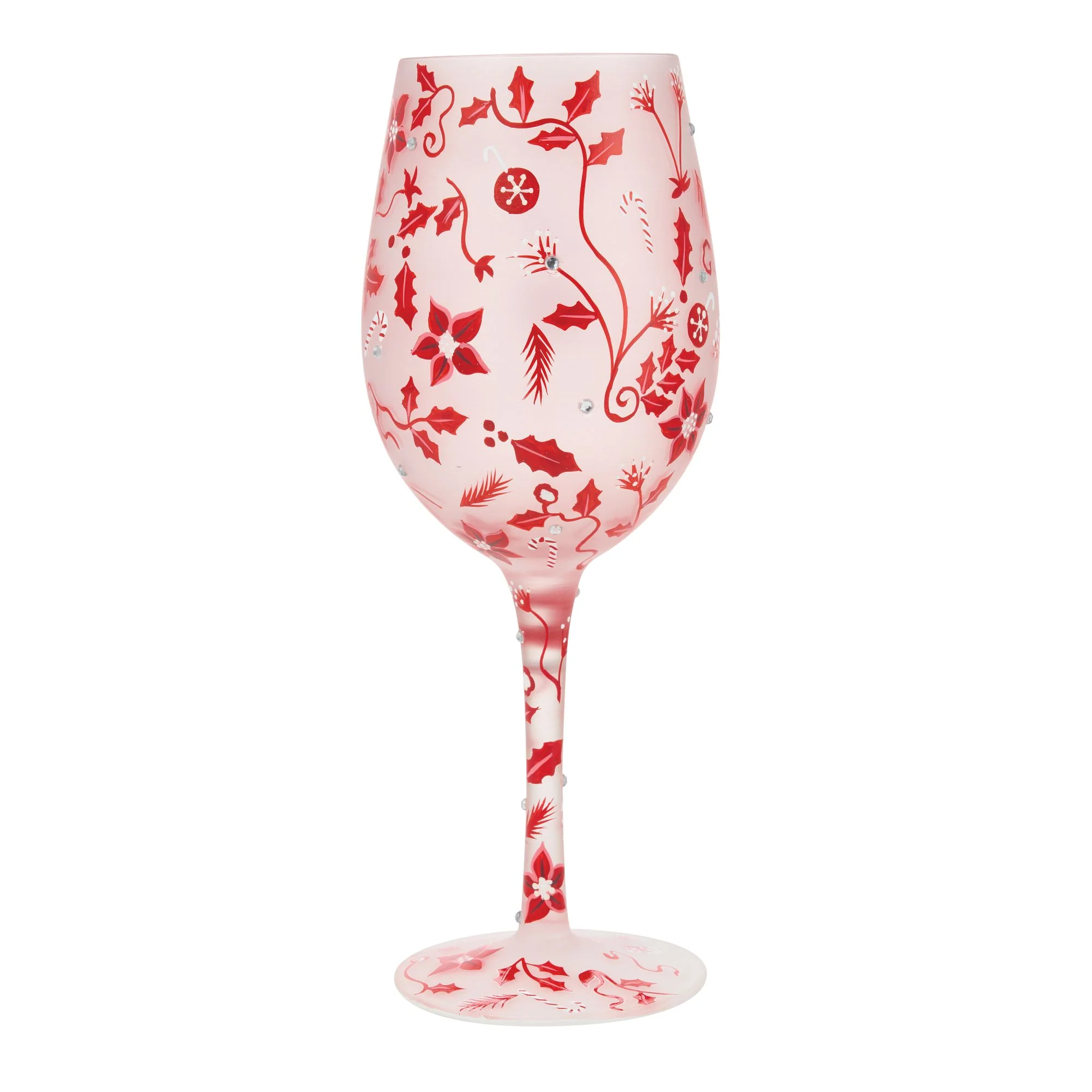Ruby Holiday Chinoiserie Wine Glass - Image 3