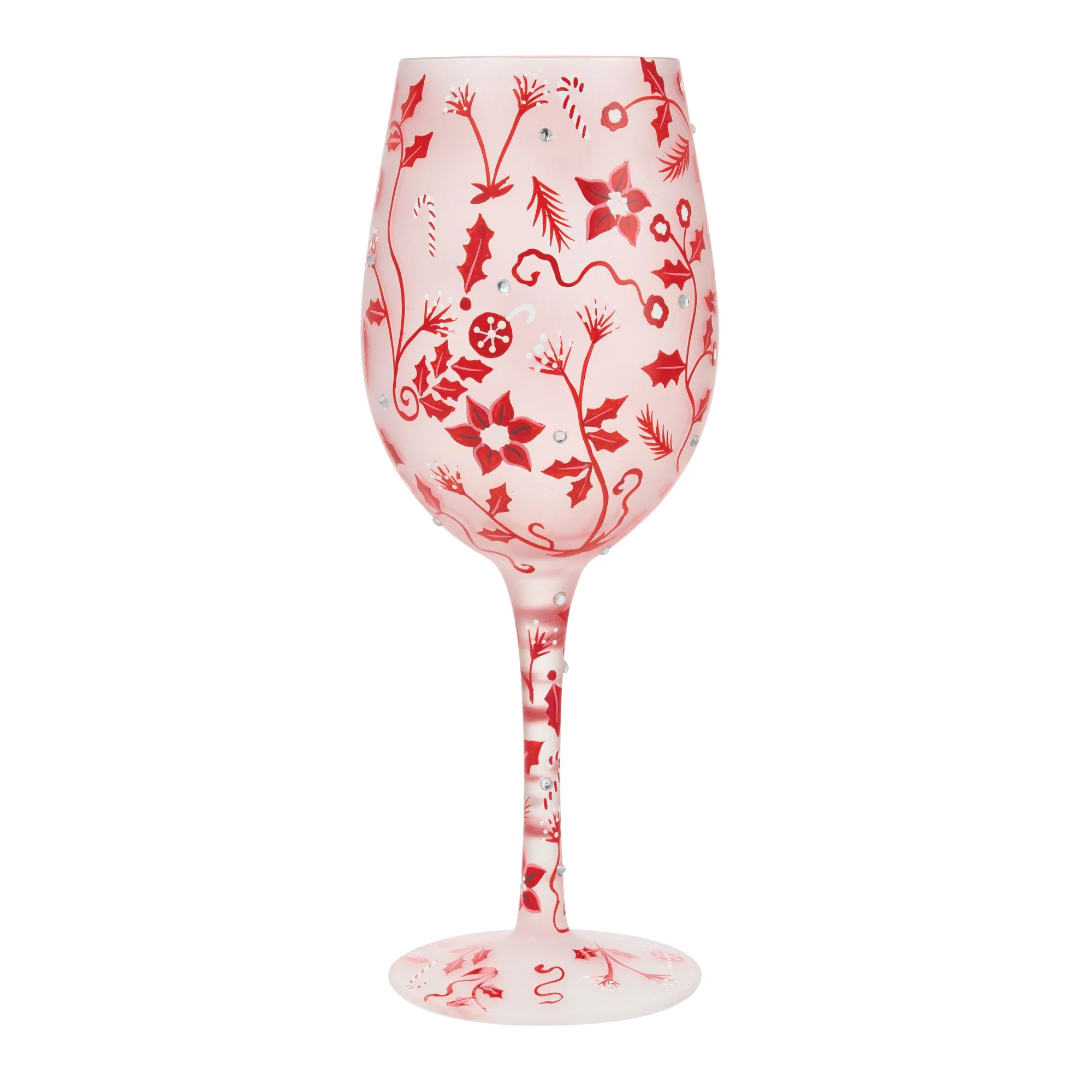 Ruby Holiday Chinoiserie Wine Glass - Image 4