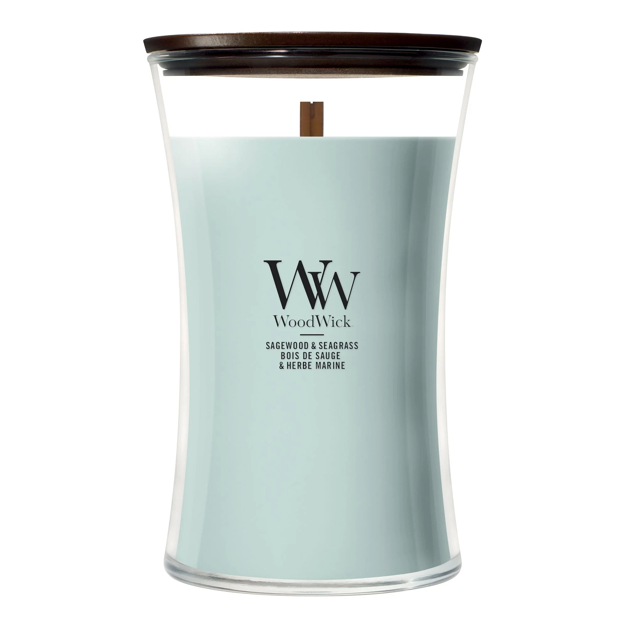 Sagewood & Seagrass Large Hourglass by WoodWick