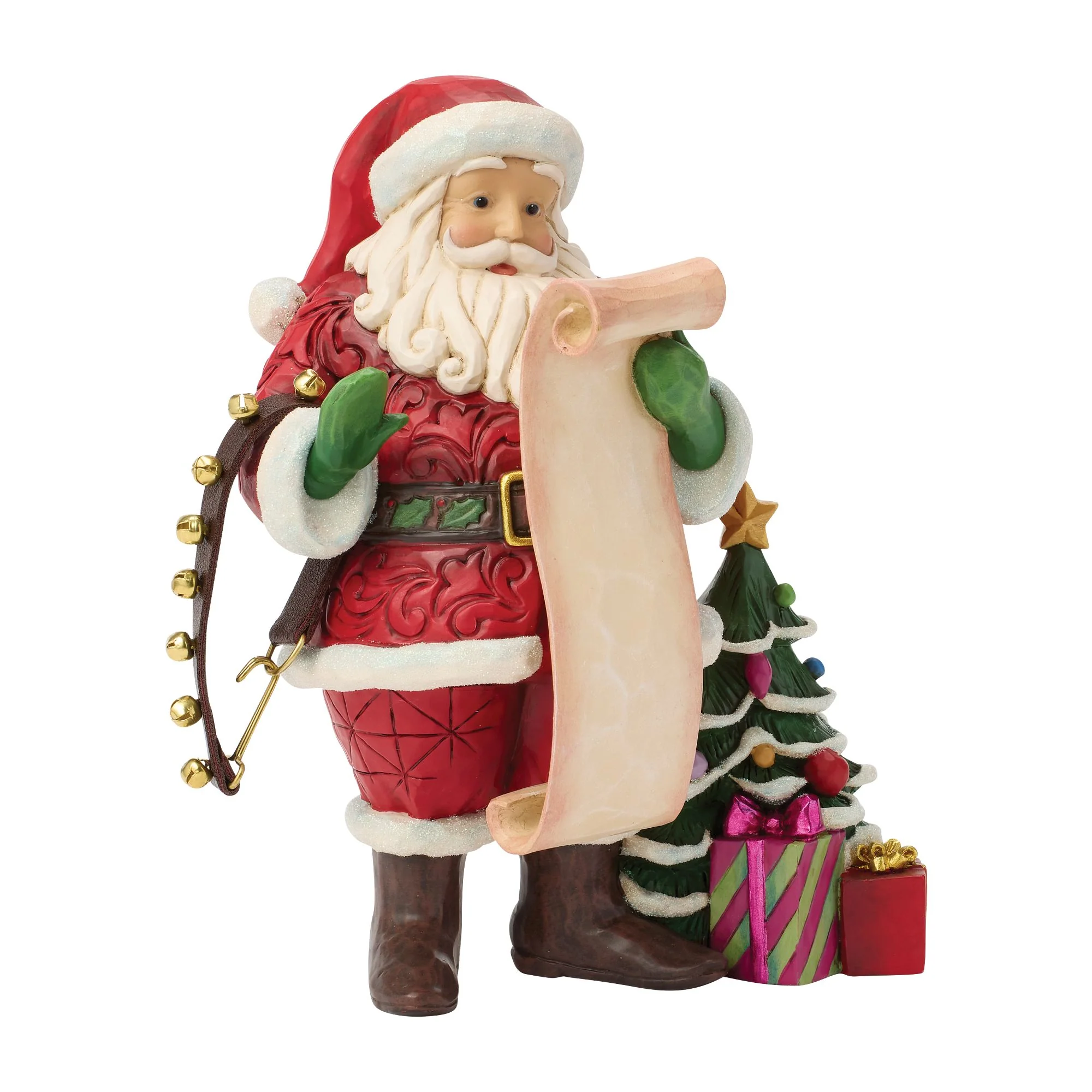 Santa Reading Wish List Figurine - Image 2