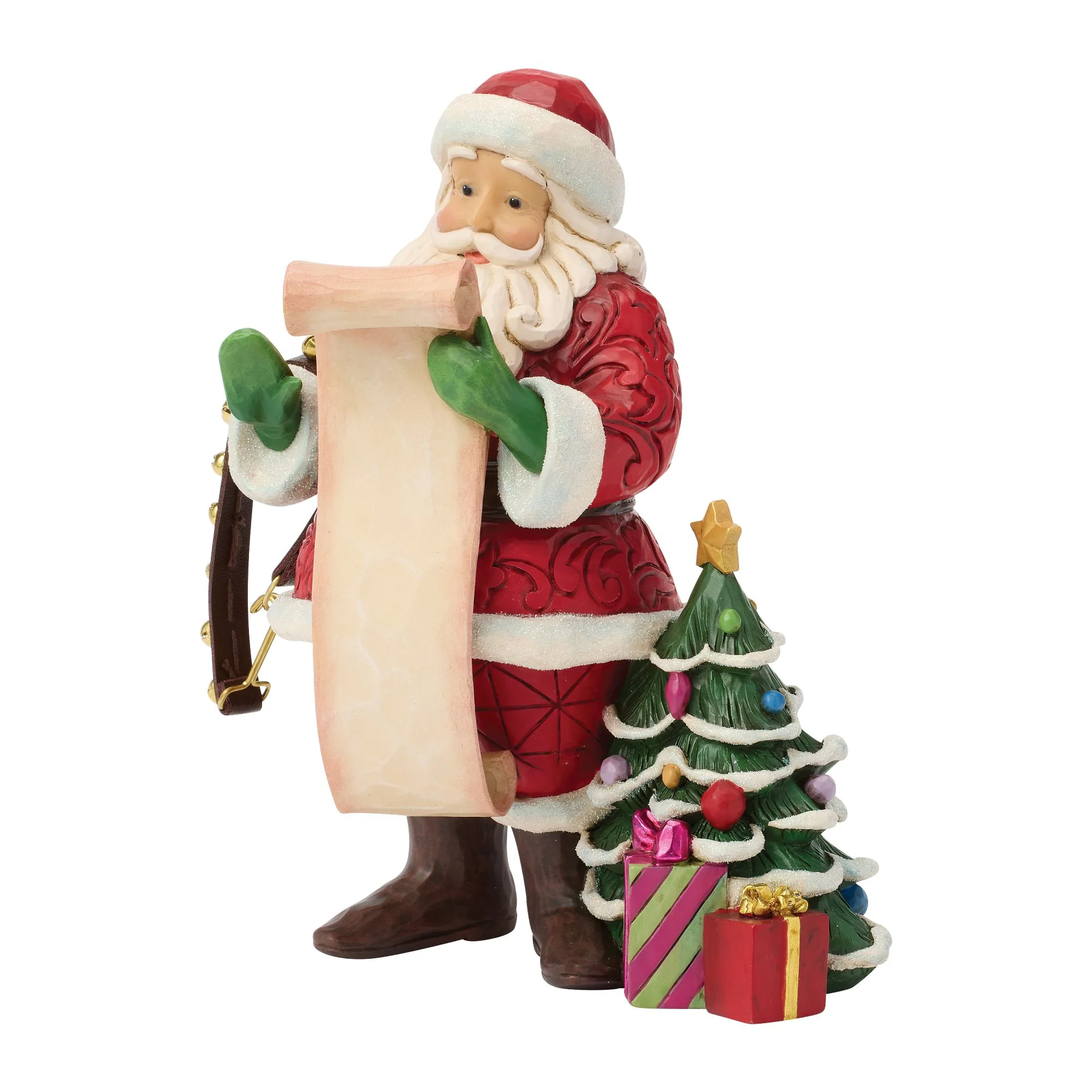 Santa Reading Wish List Figurine - Image 3