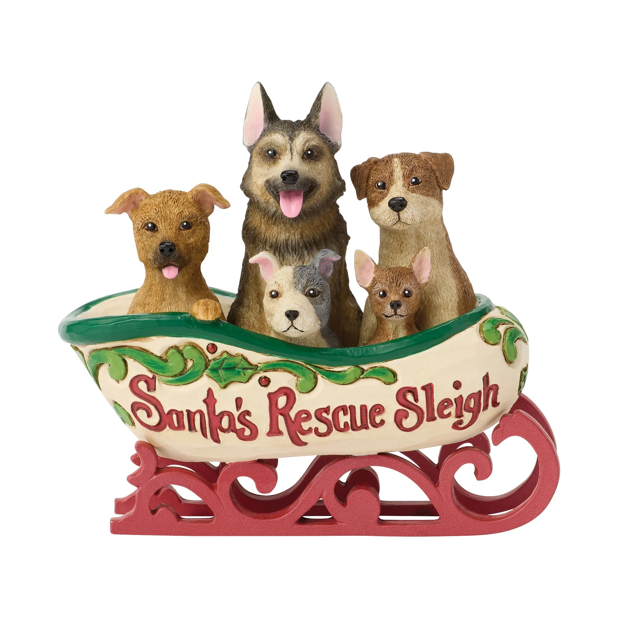 Santa's Rescue Sleigh Figurine