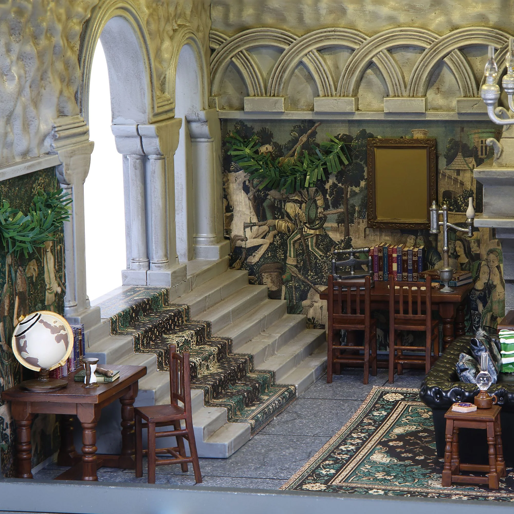 Limited Edition Slytherin Common Room (Room with a View) Illuminated Diorama by Department 56 - Image 11