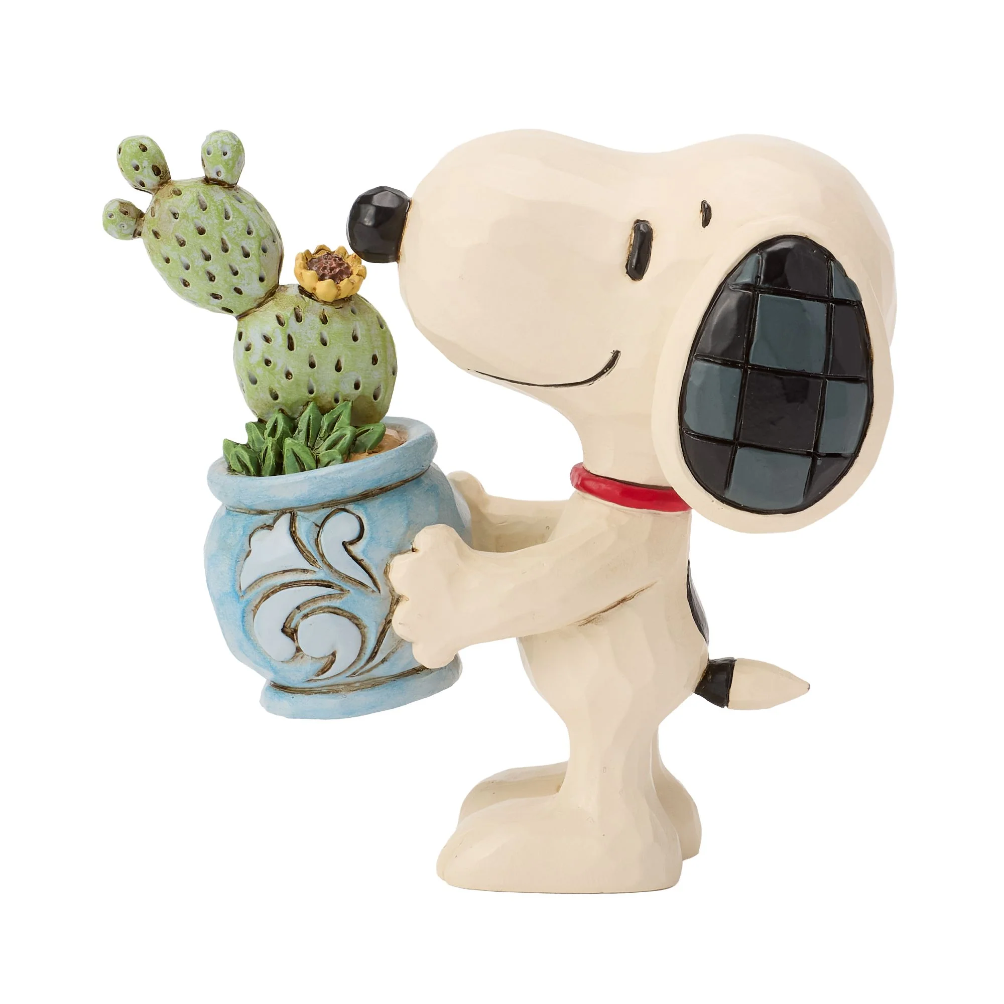 Snoopy With Plant Figurine