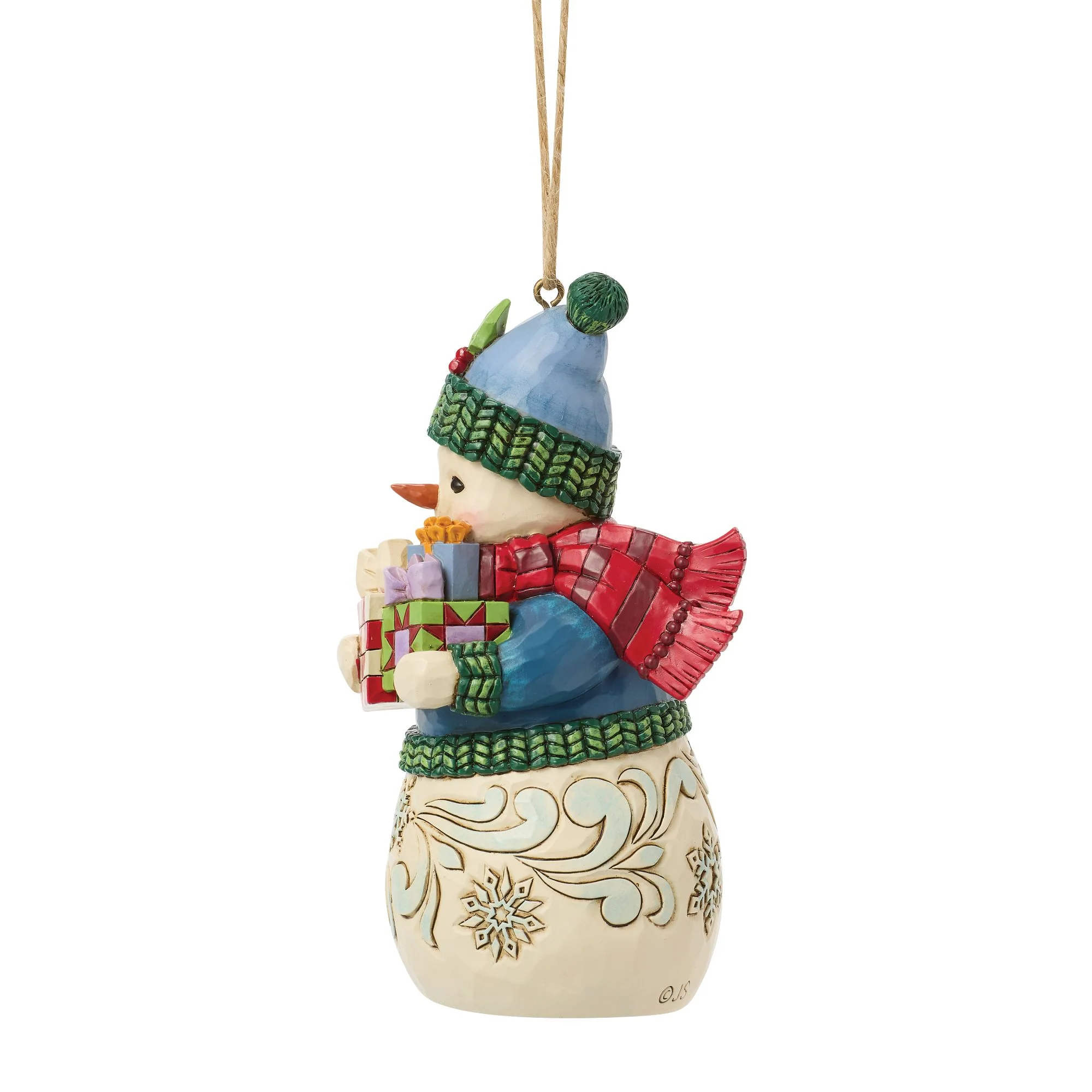 Snowman with Arms Full Hanging Ornament - Image 2
