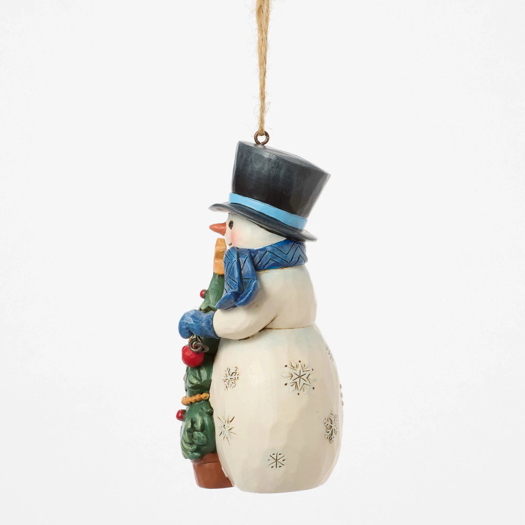 Snowman with Tree Hanging Ornament - Heartwood Creek by Jim Shore - Image 2