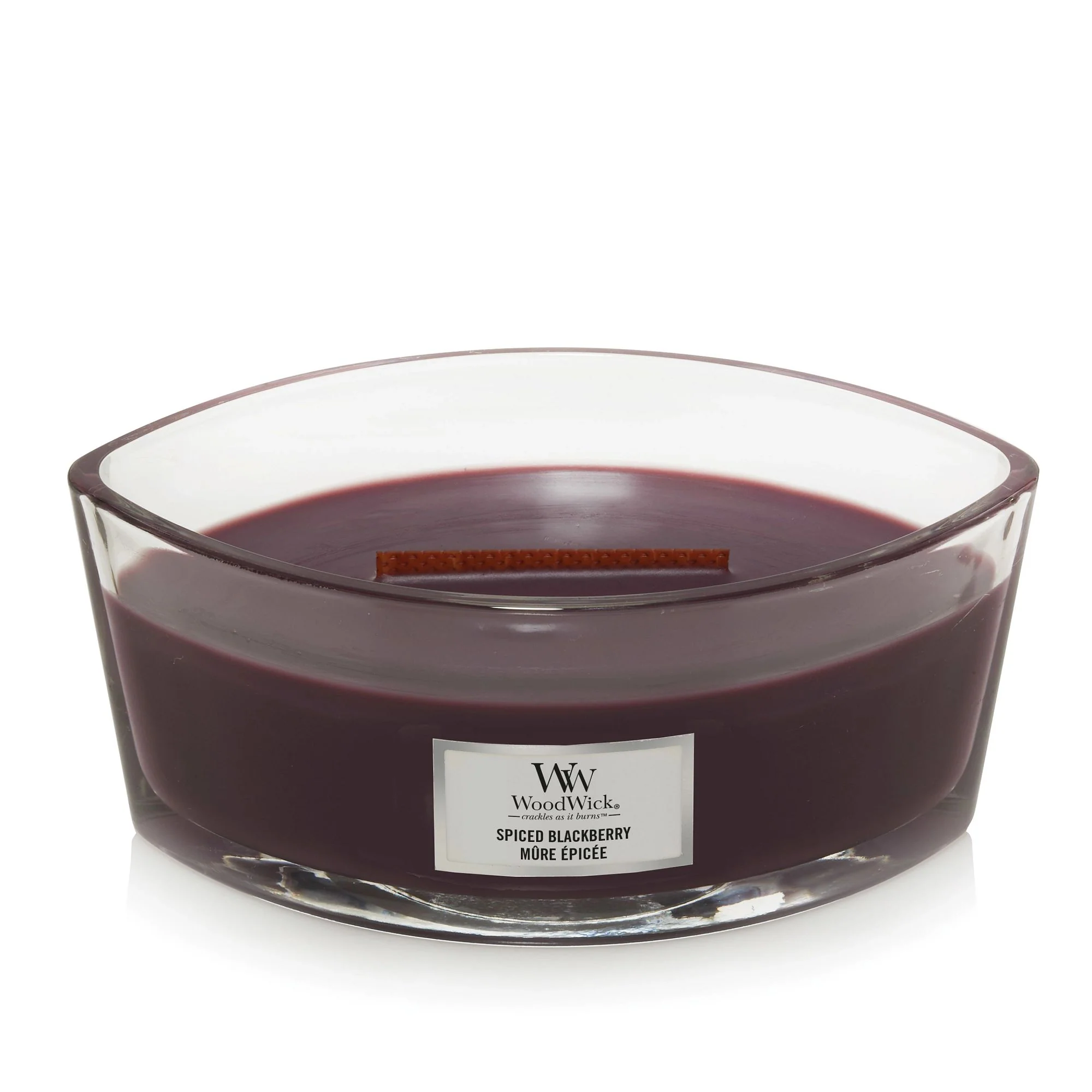 Spiced Blackberry Ellipse Wood Wick Candle - Image 2