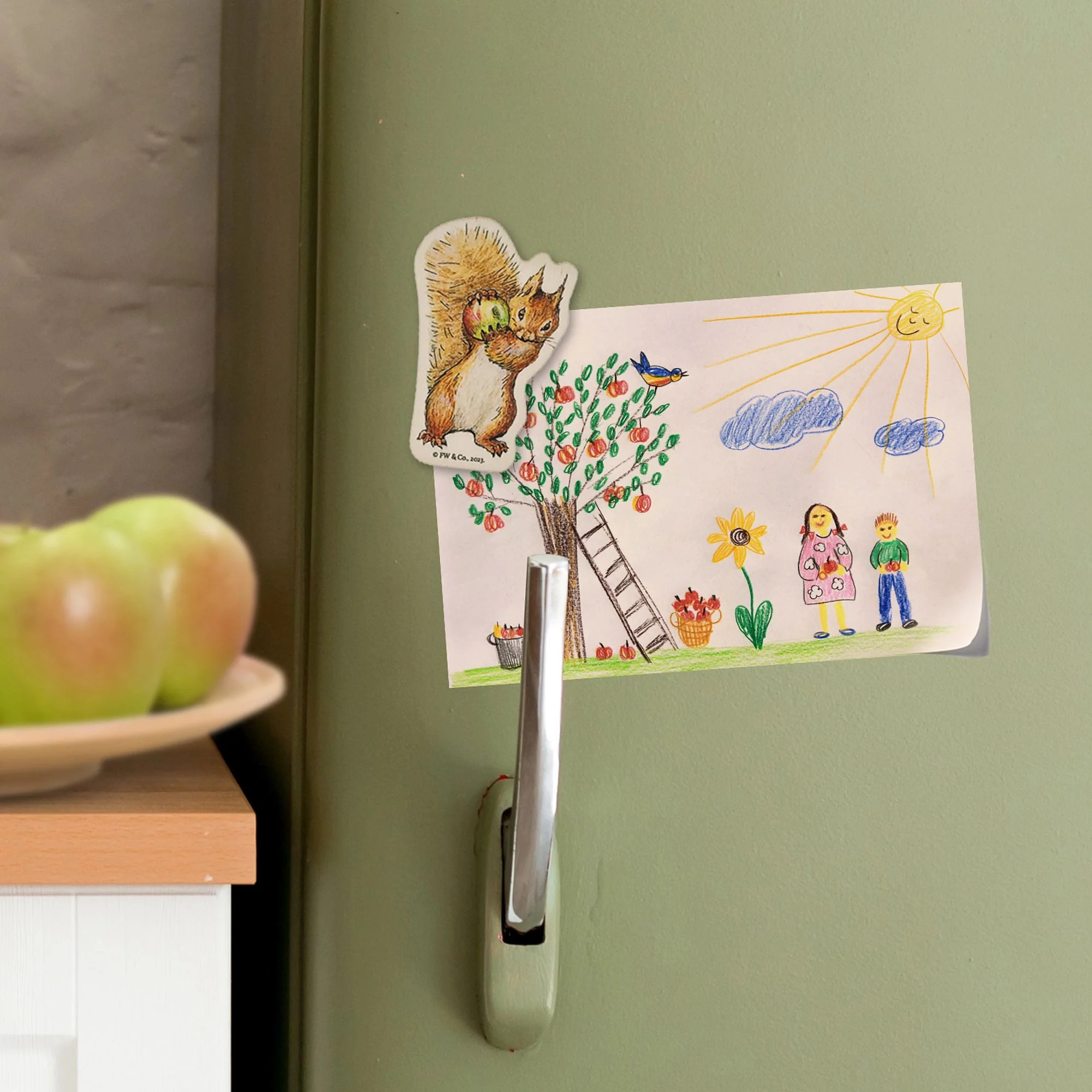 Squirrel Nutkin Wooden Magnet - Image 2