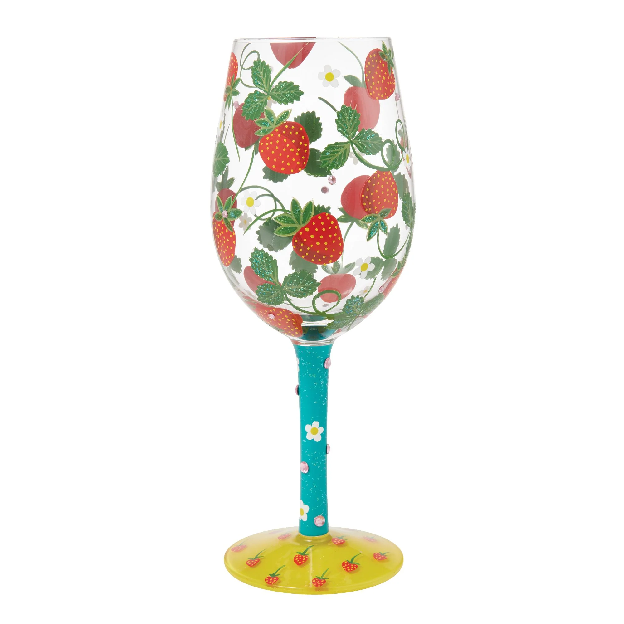 Strawberry Wine Glass by Lolita
