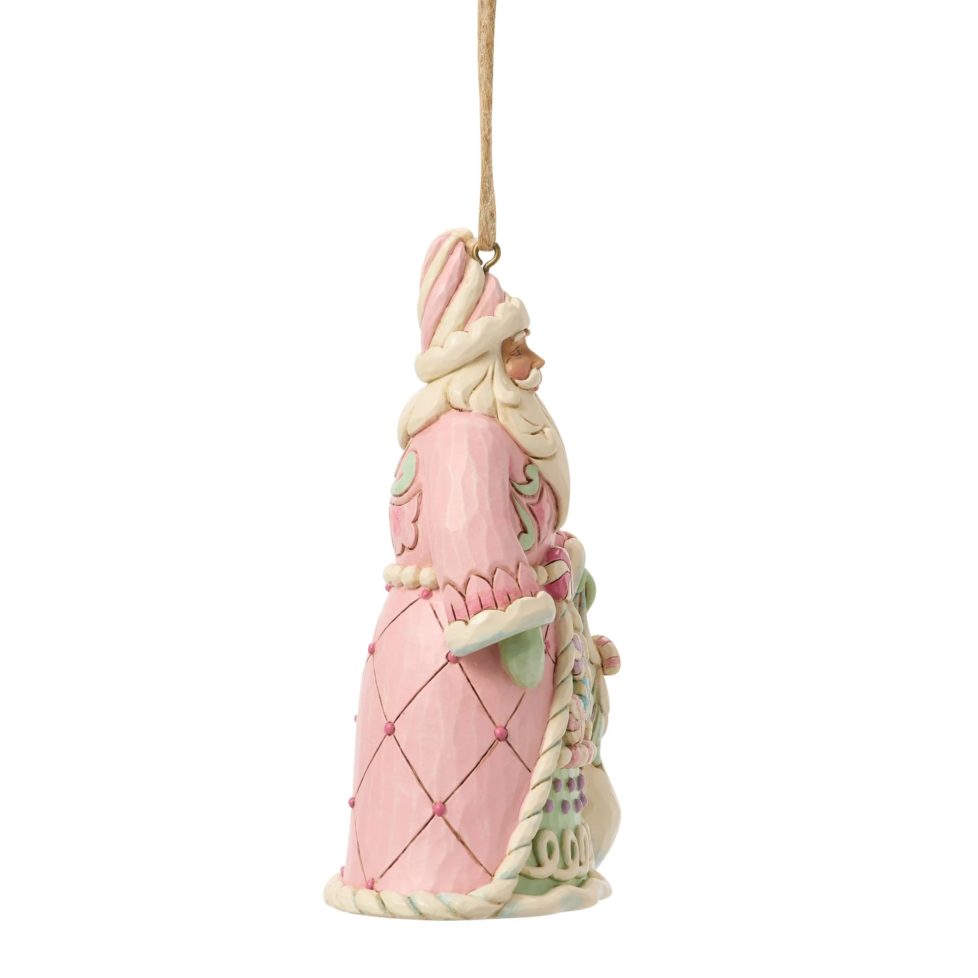 Santa with a Bag of Candy Hanging Ornament - Image 4