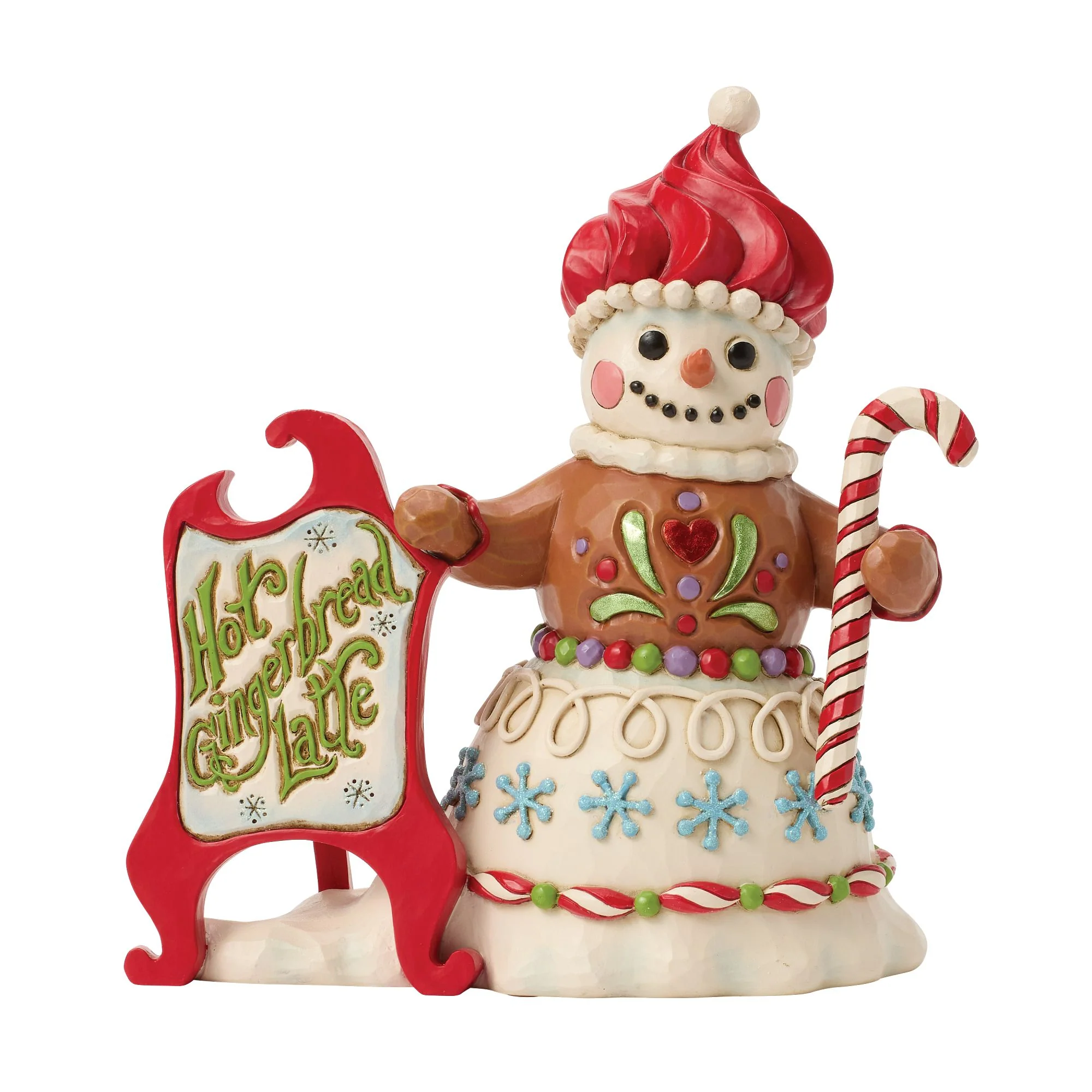 Gingerbread Snowman Figurine - Time for a Sweet Treat!