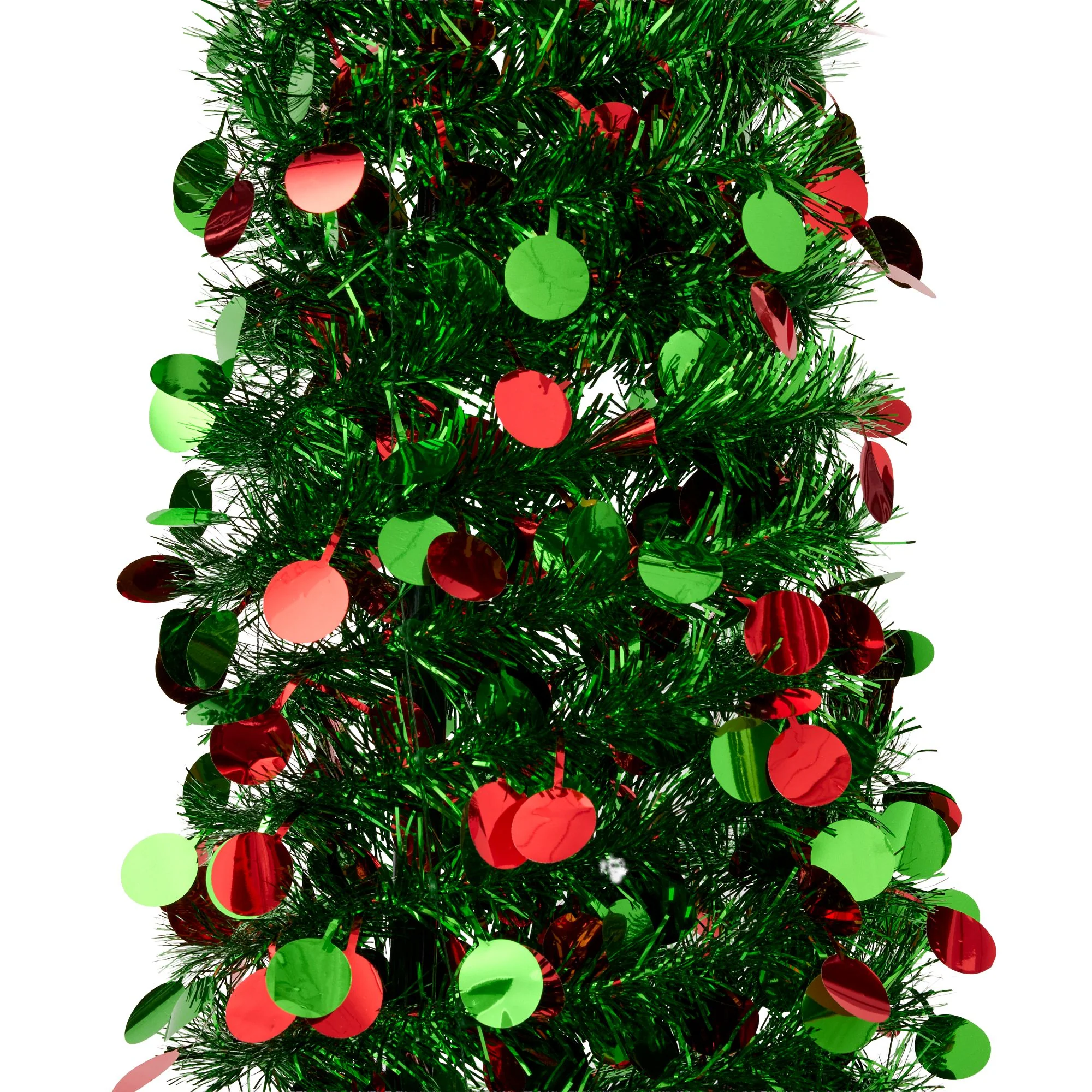 Traditional Curved Sequin Christmas Tree - Image 5