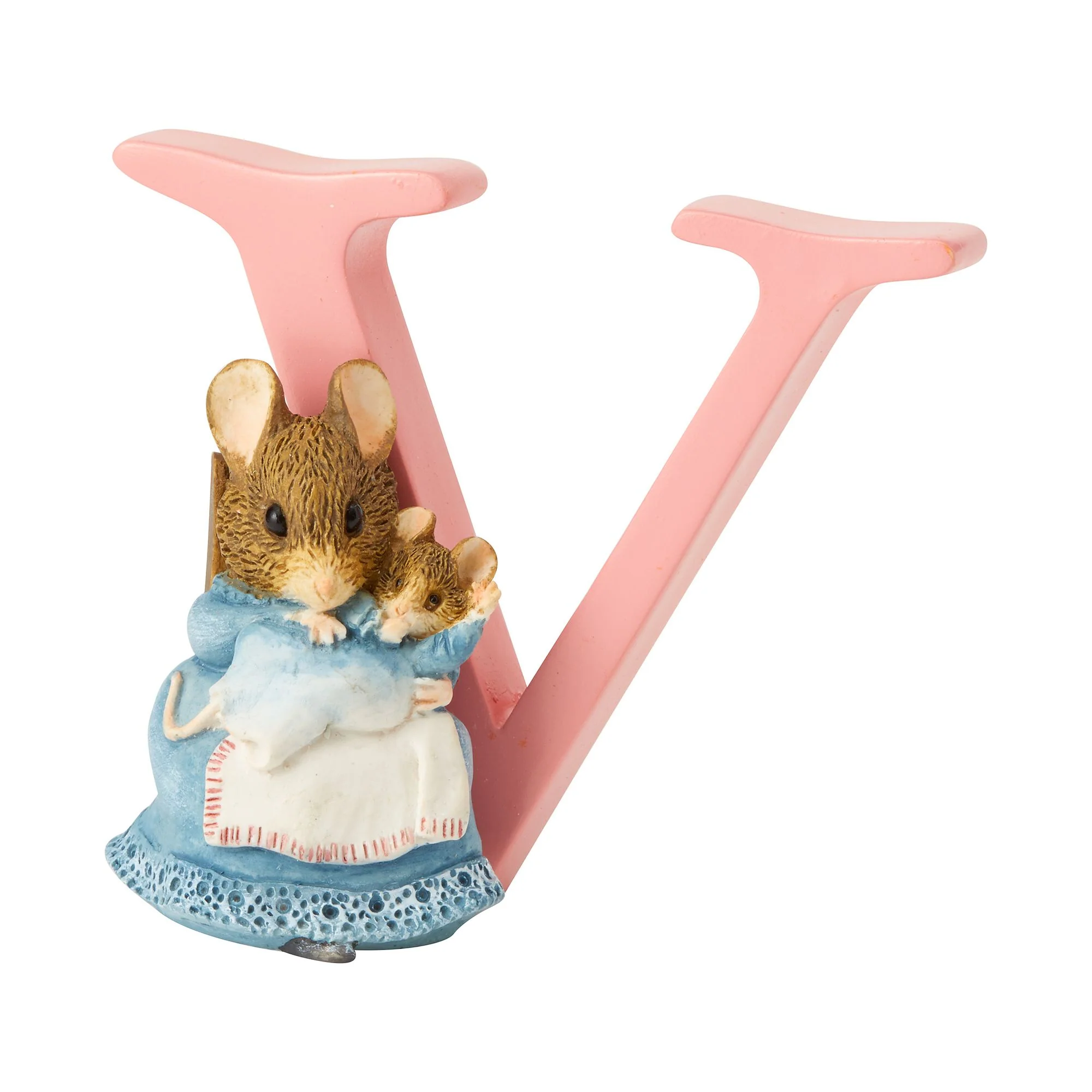 V - Hunca Munca & Baby Decorative Alphabet Letter