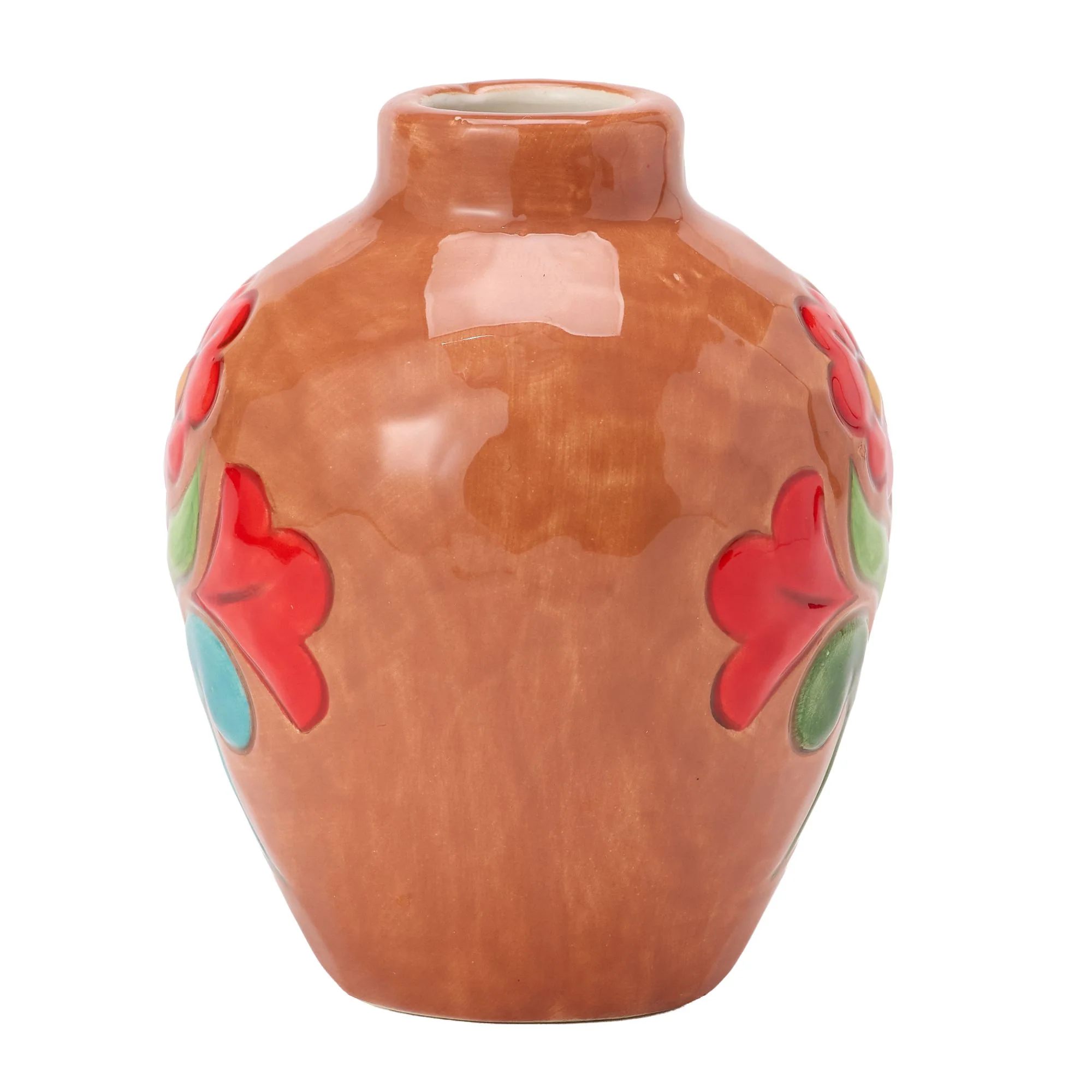 Vase Teracotta with Floral Motif - Image 4