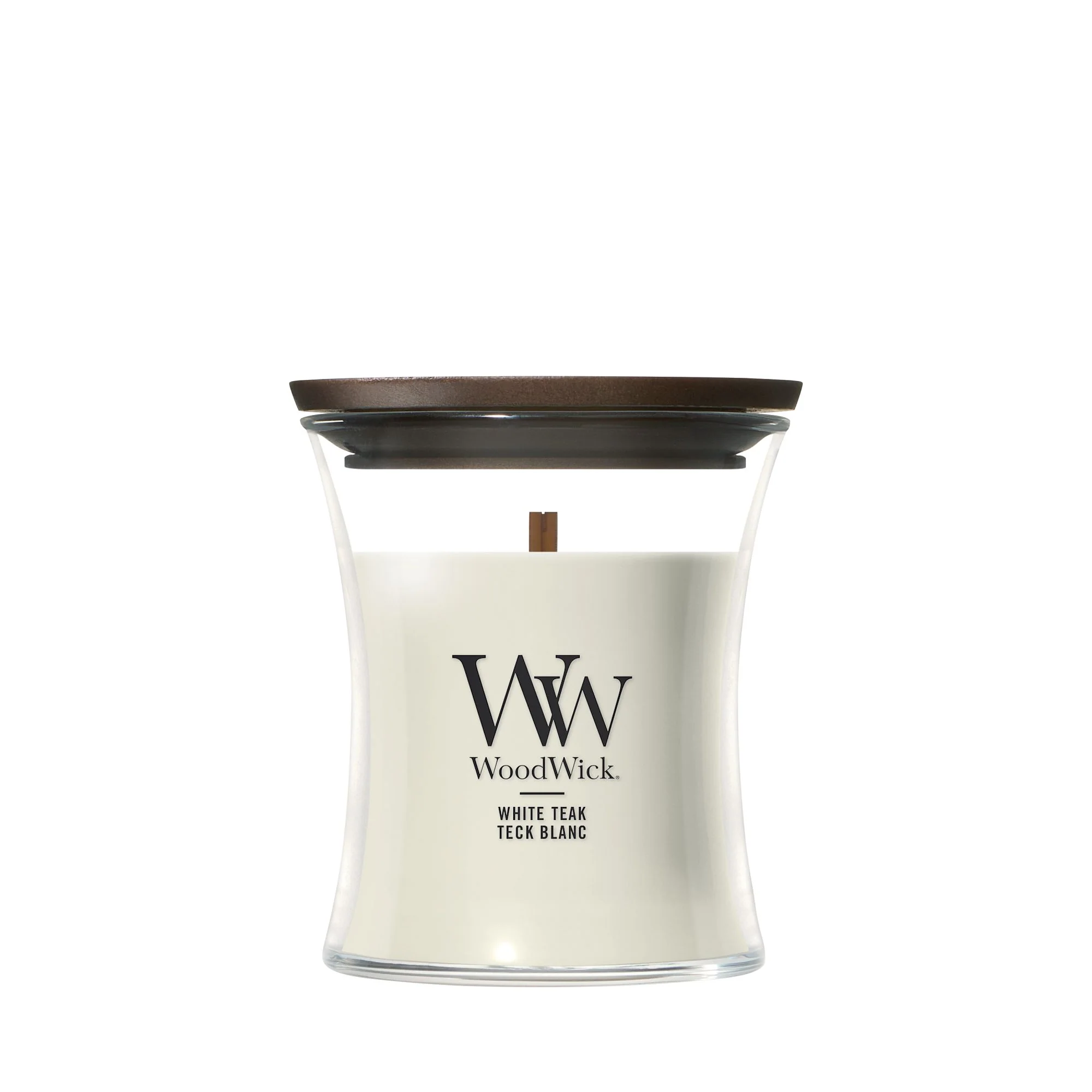 White Teak Mini Hourglass by WoodWick